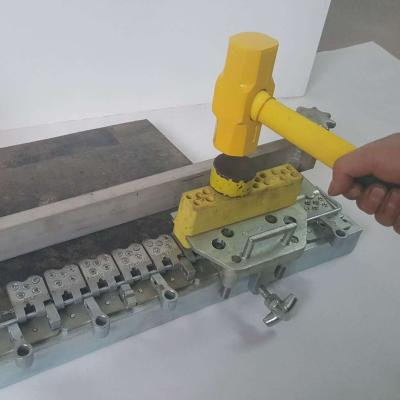 China Industrial Conveyor Belt Metal Fastener R2 R5 R6 Rivet Hinge Strap Installation Belt Lacing Machine for sale