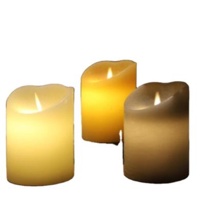 China Birthday Led Candles Flickering Wax Led Waterproof Candles for sale