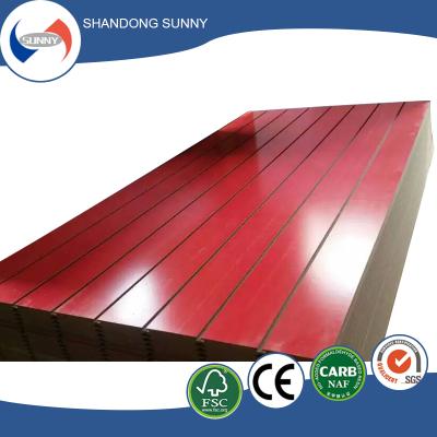 China Top Grade 15mm Moisture Proof Melamine Slotted MDF Board For Super Market for sale