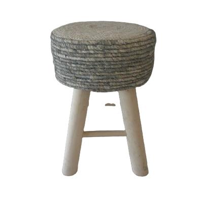 China Modern design contemporary living room bar stool handmade solid wood wooden stool small for kids for sale