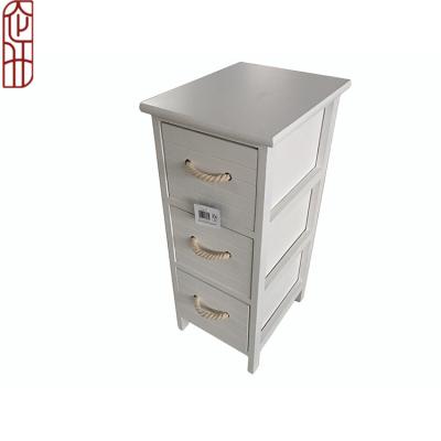 China Customized cheap solid wood bedroom drawers kitchen drawers storage cabinet with 3 drawers for sale