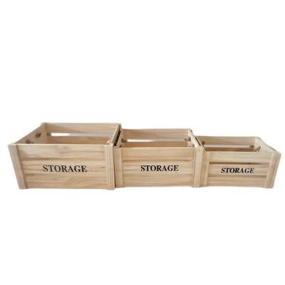 China New Arrival Sustainable Slide Lid Gift Packaging Boxes Paulownia Wood Box for sale