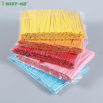 China 2022 Chinese PET Material PE Material Plastic Precut Rolls Packaging Rolls Closing Bags Twist Tie For Domestic Industry Sealing Use for sale