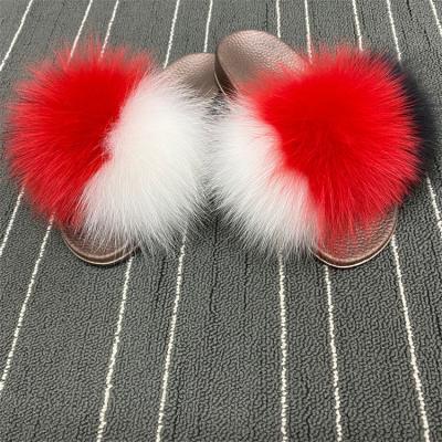 China Fashion Trend Most Popular Extra Fluffy Fur Slides Fur Slides Slippers Luxury Fur for sale