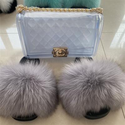 China Fashion Trend Supply High Quality Fur Sandals Slides Slippers Fur Slides Women Pinch And Fur Slides Set for sale