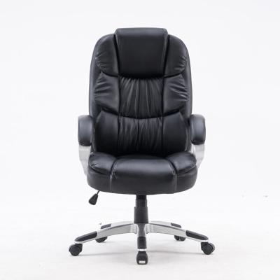 China 2021 New Design Boss Black Pu Leather Office Modern Rotation Luxury Executive Chair (Height) Adjustable for sale