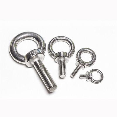 China Heavy Industry Industrial Eye Hooks Fittings 304 Stainless Steel M4 M5 M6 M8 To Lengthening M48 Eyebolts for sale