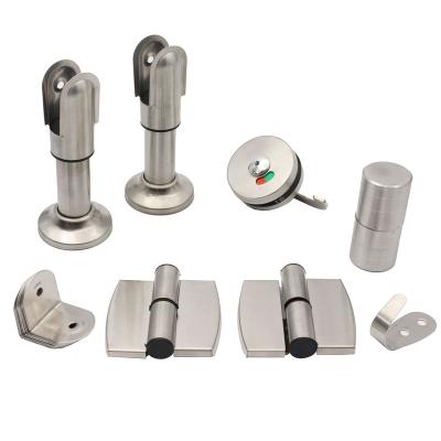 China Wholesales Modern Stainless Steel Compartment Fittings Toilet Partition Door Accessories Hardware for sale