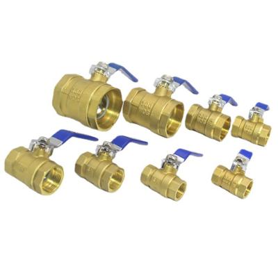 China 1/2 Brass NPT Lead Free Brass Valve Water Pipes Factory Female Threaded Ball Connector for sale