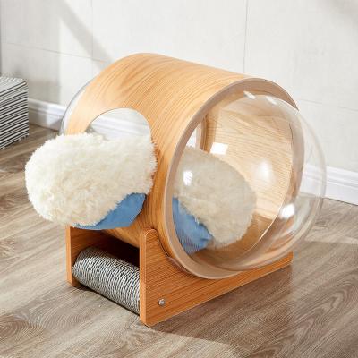 China Muebles de madera de lujo cómodos Cat House Climber Lightweight del animal doméstico en venta