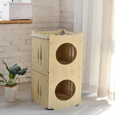 China FSC cc Cat House Nightstand en venta