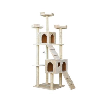 China Muebles de madera de lujo Diy Cat Scratching Post de madera del animal doméstico de la moda en venta