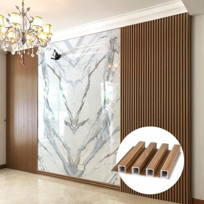 China 170mm*20mm Fireproof Wpc Wall Cladding Panel For Shopping Mall for sale