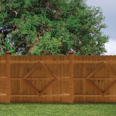 China FSC CARB 8ft 6 Ft Cedar Fence Panels Vertical Easily Assembled for sale