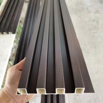 China Indoor Wood Plastic Composite Cladding Fluted Wall Board Wpc Interior Wall Panel for sale