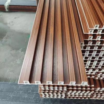 China Wood Alternative Panels WPC Fluted Wall Panel 3D PVC Wall Panel for sale