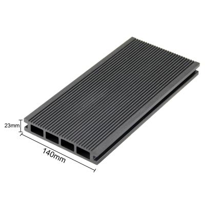 China Outdoor Raw Material Anti Uv Wood Plastic Composite Decking Timber Wpc Decking for sale