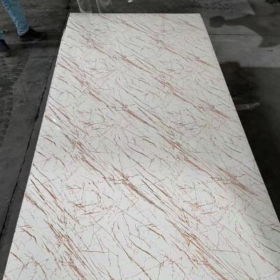 China Chinese Manufacturer 1220x2440mm 3mm Pvc Marble Uv Coating Wall Panel Sheet for sale