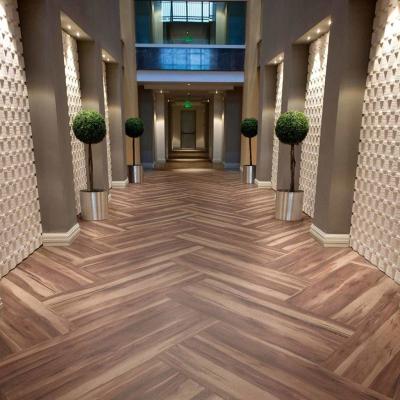 China Spc Vinyl Plastic Wood Plank Flooring 4mm Vinyl Plastic Floor Tiles Self Adhesive for sale