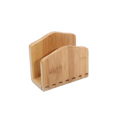 China Modern Cheap Prices Expandable Adjustable Bamboo Paper Napkin Holder For Kitchen Restaurant for sale