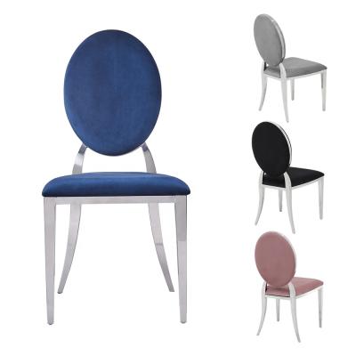 China Dining Chair Leather Velvet Dining Chair Modern Dining Chair Furniture Stainless Steel Restaurant Chair for sale