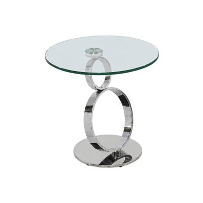 China Full Nesting High Side Folding Patio Table Outdoor Steel Coffee Table Glass Top Glass Side Adjustable Table for sale