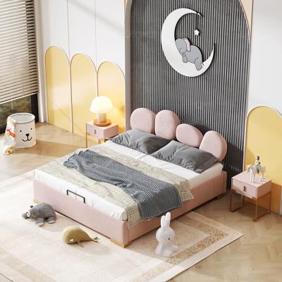 China Scandinavian European Style Bedroom Furniture Sets Furniture King Bedroom Kids Girl Bedroom for sale