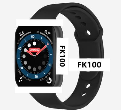 China Touch Screen FK100 Smartwatch Seri 6 Wireless Charger 1.7 Series Large Screen Rotary Encoder FK 78 88 100 Smart Watch for sale