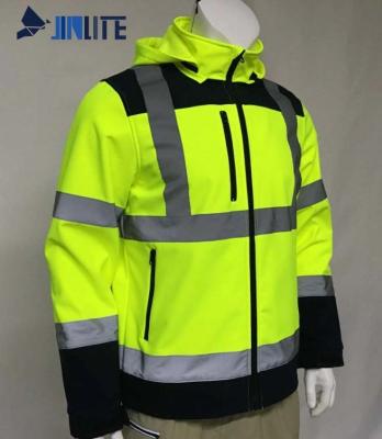 China Wholesale Water Proof Winter Outdoor Men Safety Workwear Waterproof Breathable Hivisibility Jacket for sale