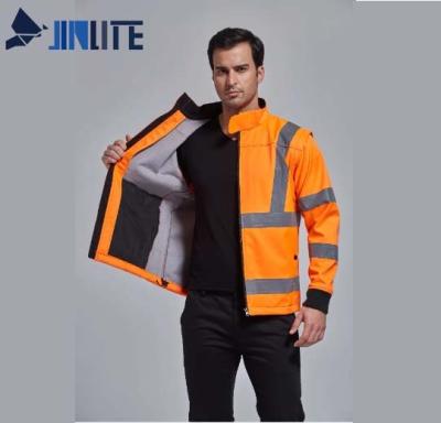 China Adult Water Proof Breathable Waterproof Windproof Safety Padded Apparel High Visibility Work Jacket for sale