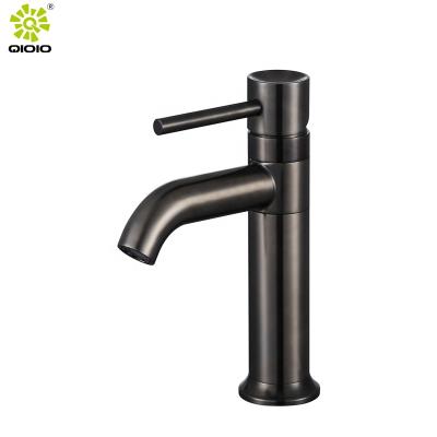 China New Series Hot And Cold Faucet Metered 304 Stainless Steel Mixing Sensitive And Simple Bathroom Sink Faucet for sale