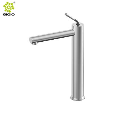 China Sense Faucets China Guangdong Factory Flexible Single Handle 304 Stainless Steel Bathroom Sink Mixer Tap for sale