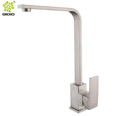 China New Contemporary Model Sink Drinking Water Brushed Nickel Deck Mounted Kitchen Mixer Tap for sale