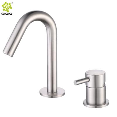 China Kaiping Water Faucet Manufacturer 304 Stainless Steel Nickel Metered Brushed Faucets For Basin Faucet for sale