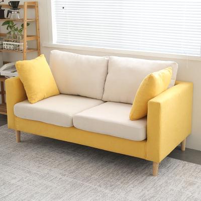 China Small living room clothing store bachelor sofa modern simple double chair rental cloth bedroom apartment sofa factory for sale