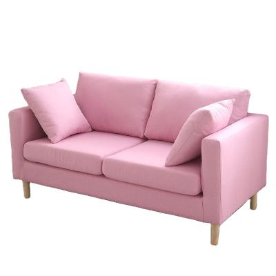 China Small living room clothing store single sofa bedroom furniture bedroom furniture barstool apartment sofa factory single wooden double chair rental fabric for sale