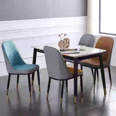 China Adjustable (other) dining chairs are luxurious and postmodern Nordic solid wood chairs, American family dining tables, stools and soft leather bags for sale