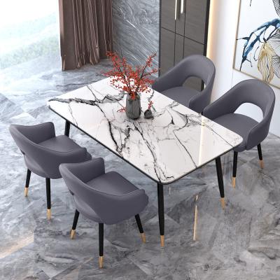 China Adjustable (height) dining chairs are luxurious and postmodern Nordic solid wood chairs, American family dining tables, stools and soft leather bags for sale