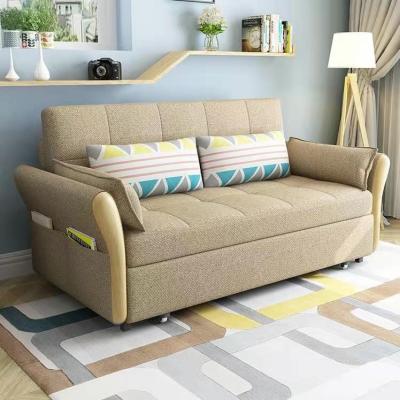 China Foldable Multifunctional Detachable Fabric Sofa Factory Wholesale (Size) Sofabed Adjustable Small Double Living Room Apartment for sale