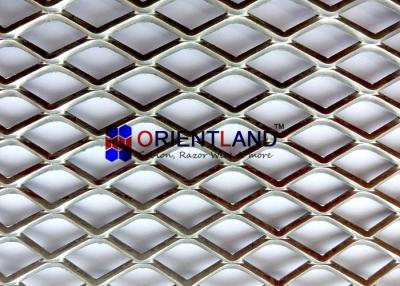 China 0.3-5mm Expanded 4x8 Metal Mesh Sheets , Heavy Diamond Metal Mesh Panels for sale