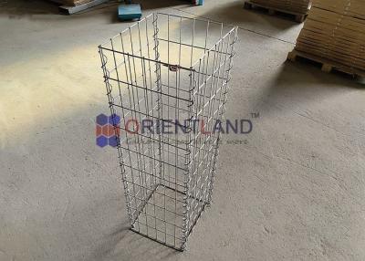 China Square Gabion Columns 100cm Mesh Size 5*10cm for sale