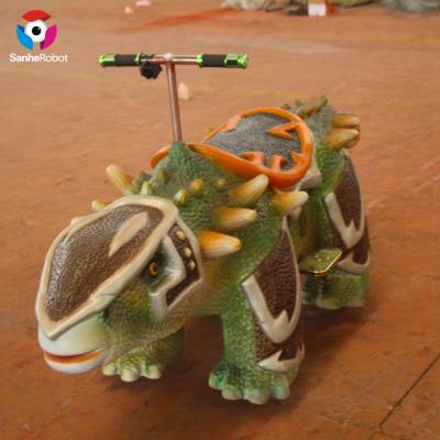 China Popular realistic kiddie electric rides toy car amusement park motion dinosaur walking ride for sale