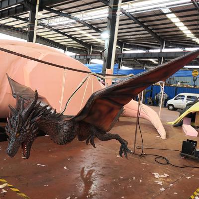 China Customized Animatronic Flying Realistic Artificial Dragon Lifelike Motion Model For Sale for sale