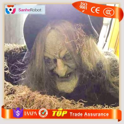 China Indoor& resin outdoor horrible realistic monster main frp haunted house props for sale for sale