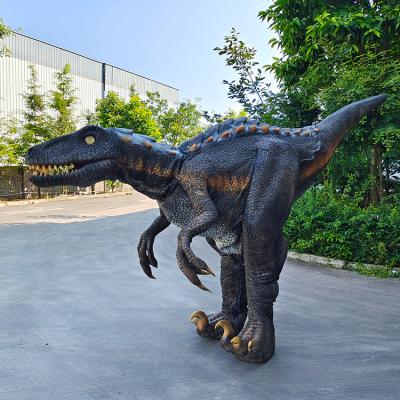 China Realistic Custom Animatronic Motion Halloween Costume Hidden Legs Walking Dinosaur Costume For Adult for sale