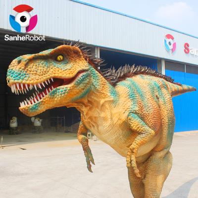 China Motion Realistic Amusement Park Walking Life Size Realistic Dinosaur Costume For Sale for sale