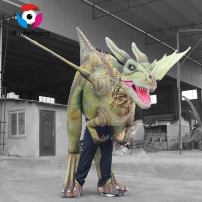 China Chinese Realistic Walking Animatronic Dragon Costume Adult Use From Metal Frame Factory Supplier for sale