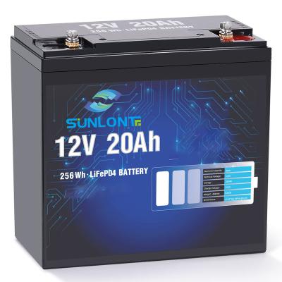 China Smart deep cycle battery deep cycle 12V 20Ah 100Ah 200Ah 300Ah lithium battery for Ebike and solar system for sale