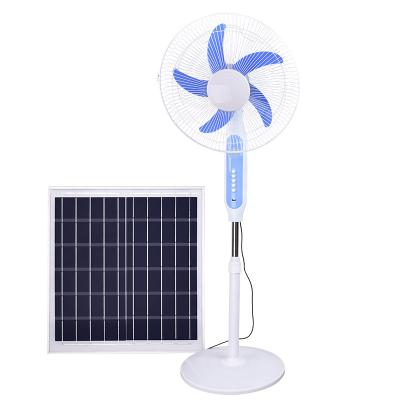 China Solar Fan National Battery Powered Home Appliance Fans Rechargeable Solar Charging Standing Fan for sale