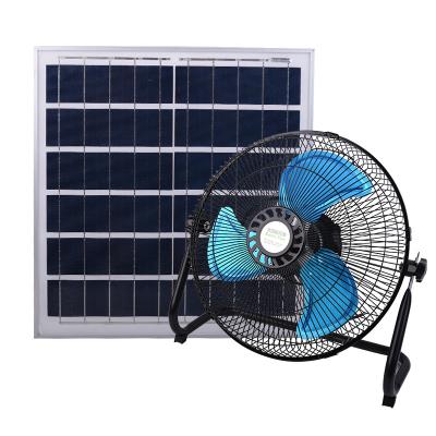 China Floor Fan 15w Solar Fan Solar Charging Electric Rechargeable Solar Camping for sale